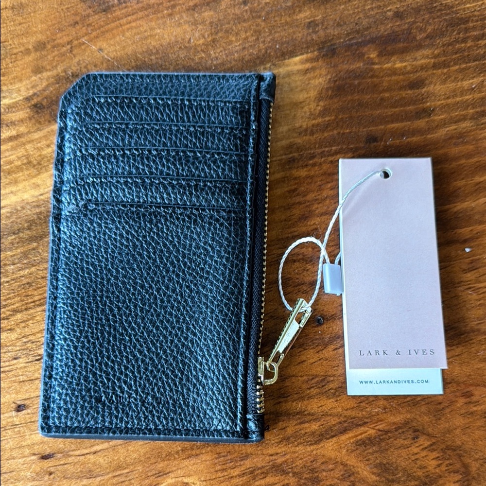 Lark & Ives Black Leather Wallet